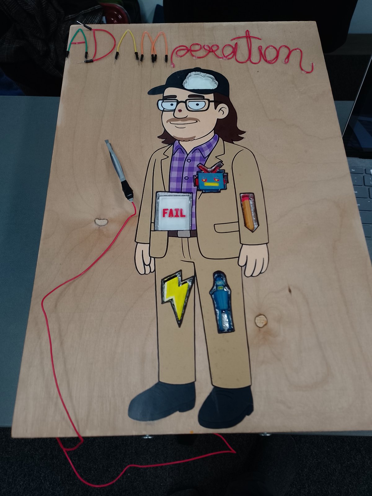 Student-built recreation of the Operation board game for a MEGN 200 final project