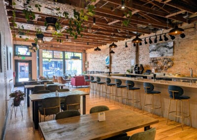 Method & Muse tasting room interior with bar and seating